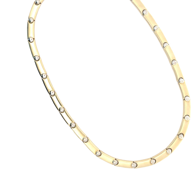 Contemporary Yellow Gold Link Chain Necklace