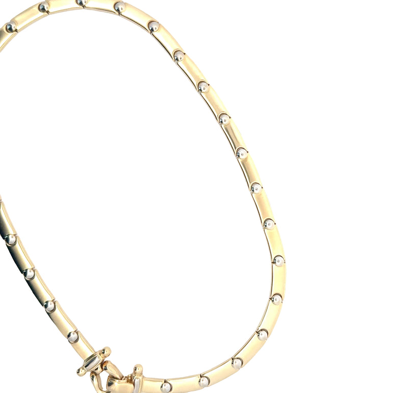 Contemporary Yellow Gold Link Chain Necklace