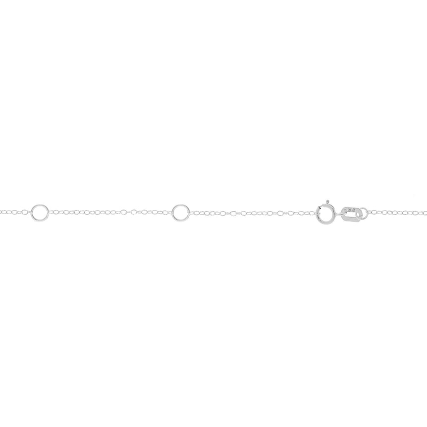 14K Gold 1.3mm Double Extendable Piatto Chain-White | Spring Ring