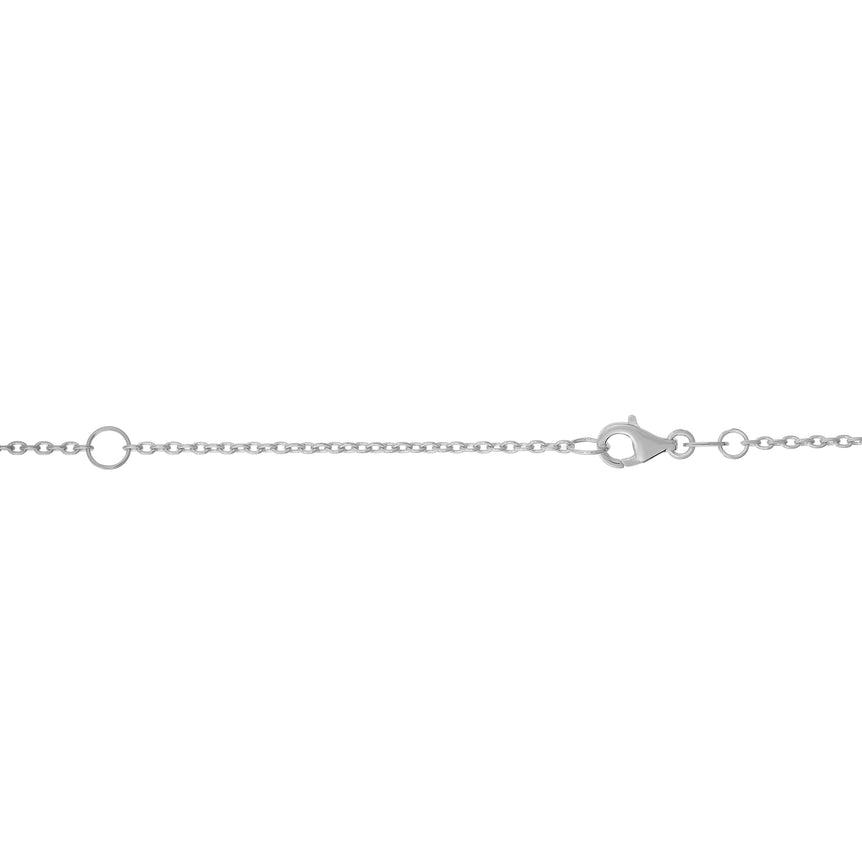 14K Gold 1.2mm Extendable Chain -White | Pear Shaped Lobster