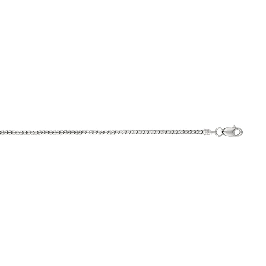 14K Gold 1.3mm Ice Chain -White | Lobster