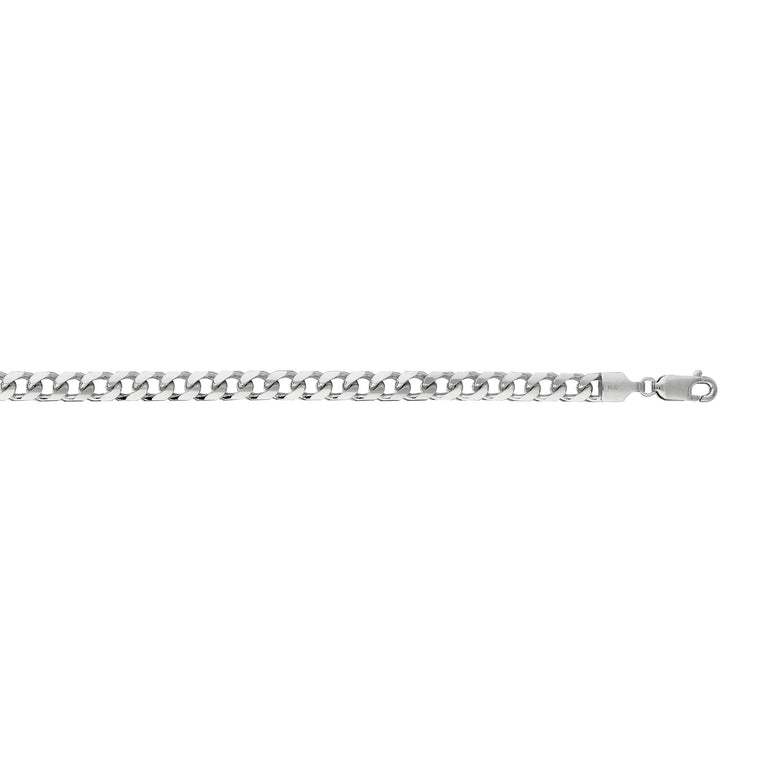 14K Gold 5mm Miami Cuban -White | Lobster