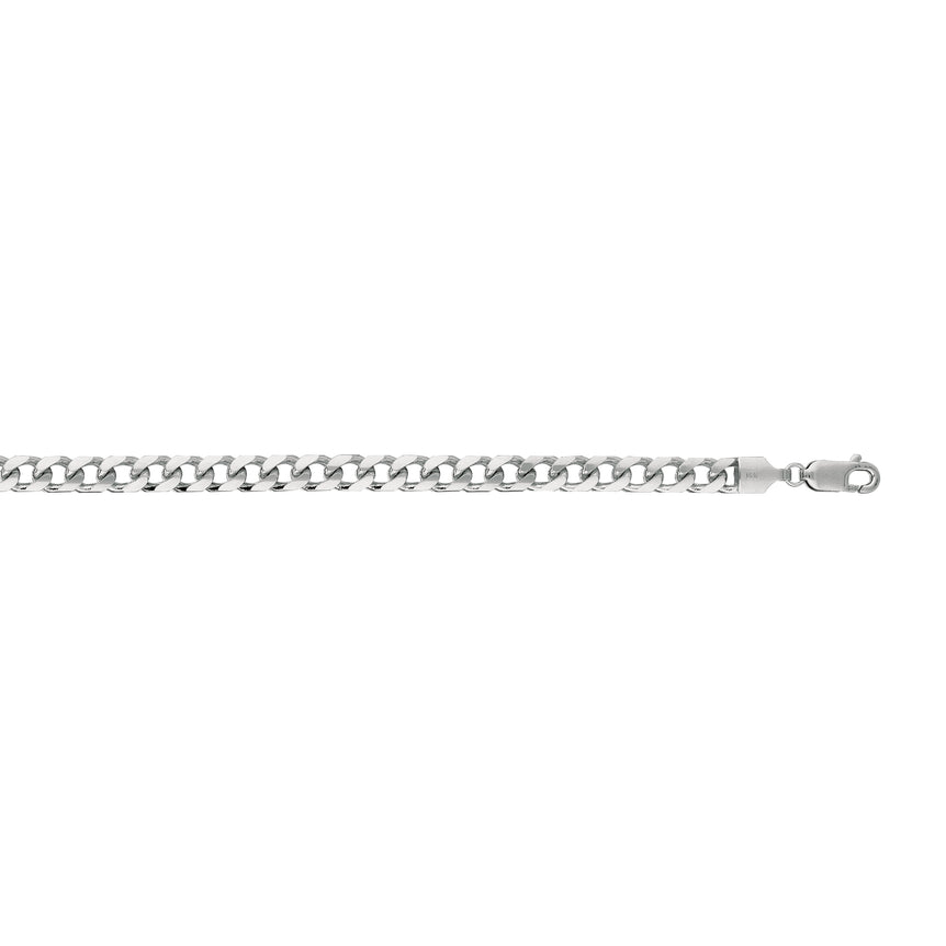 14K Gold 5mm Miami Cuban -White | Lobster
