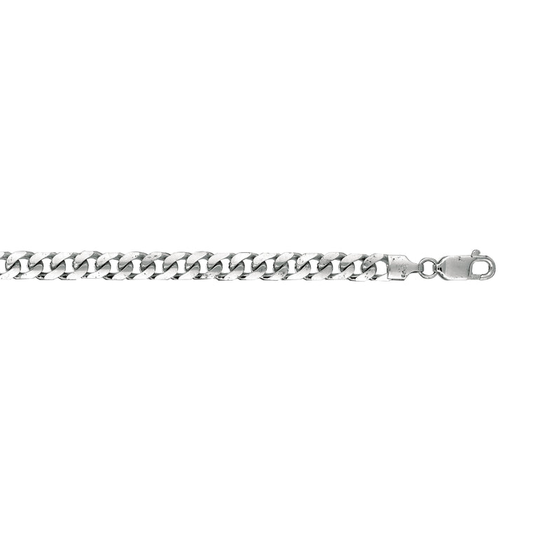 14K Gold 6mm Miami Cuban -White | Lobster