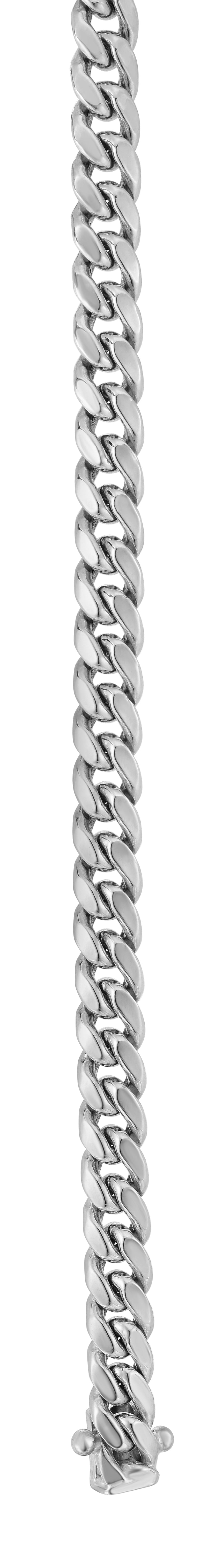 14K Gold 24" 5mm Miami Cuban Chain -White | Box with Figure 8