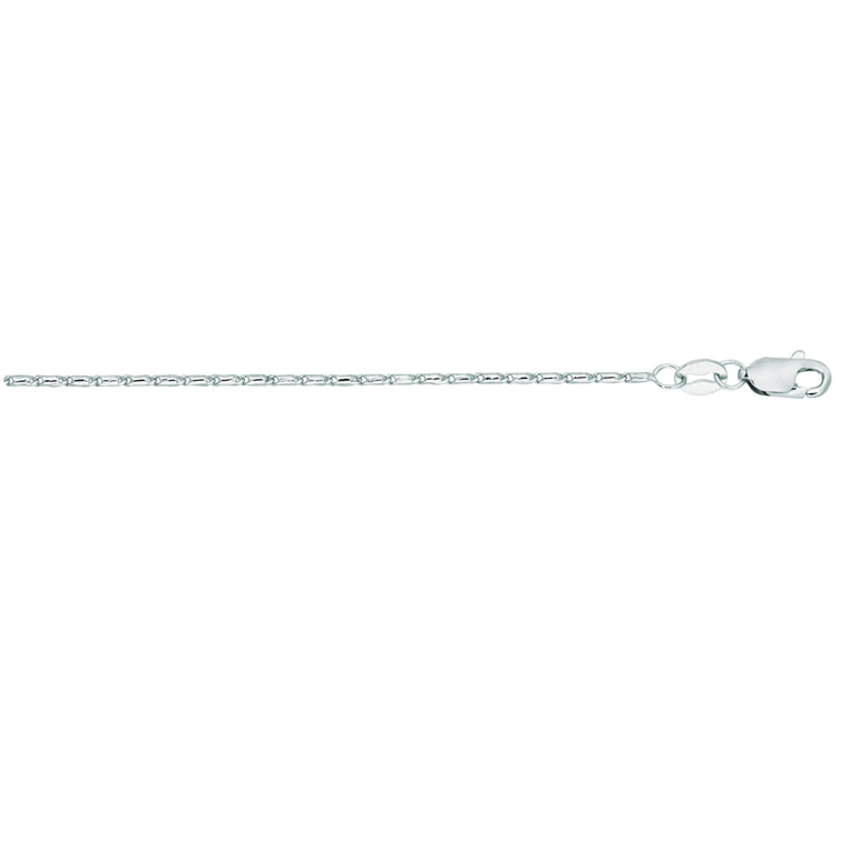 14K Gold .9mm Lumina Chain -White | Lobster