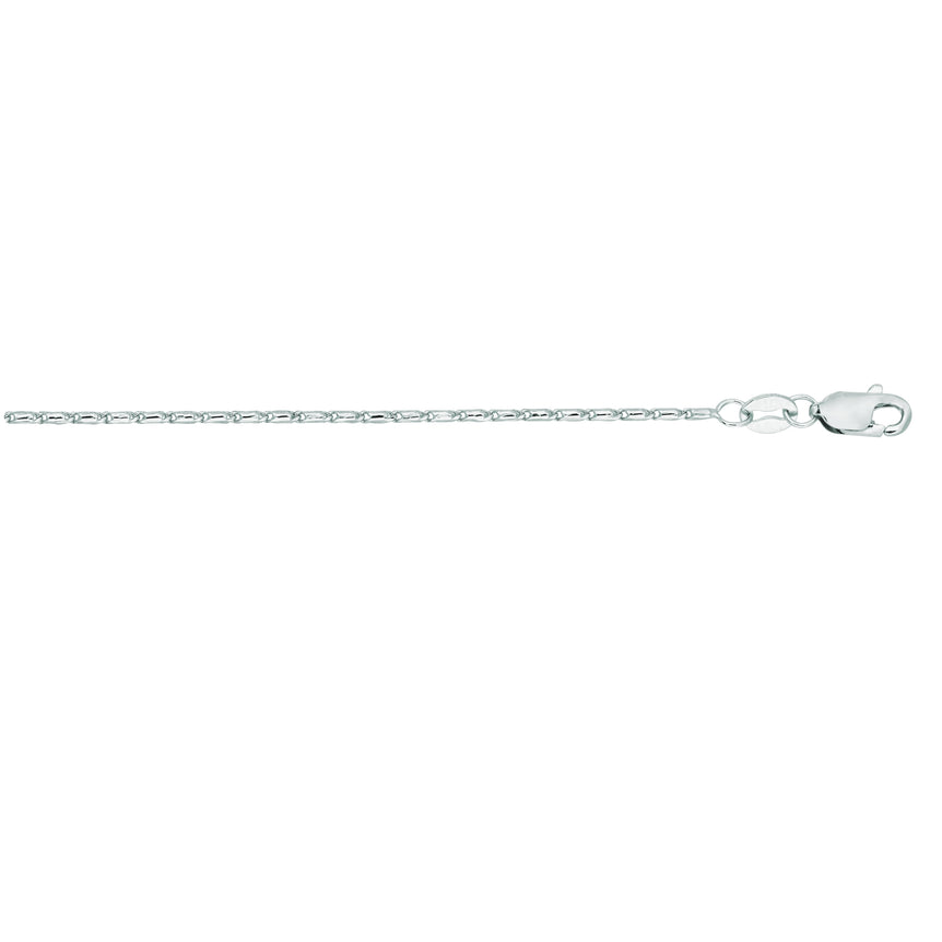 14K Gold .9mm Lumina Chain -White | Lobster