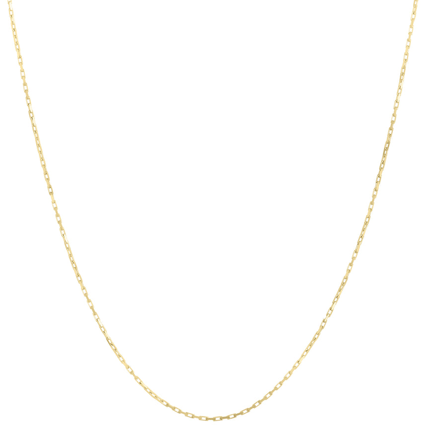 10K Gold 1.3mm French Cable Chain-Yellow | Lobster