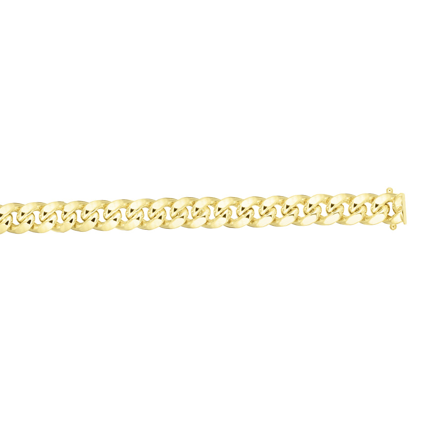 10K Gold 6.6mm Semi-Solid Classic Miami Cuban-Yellow | Box