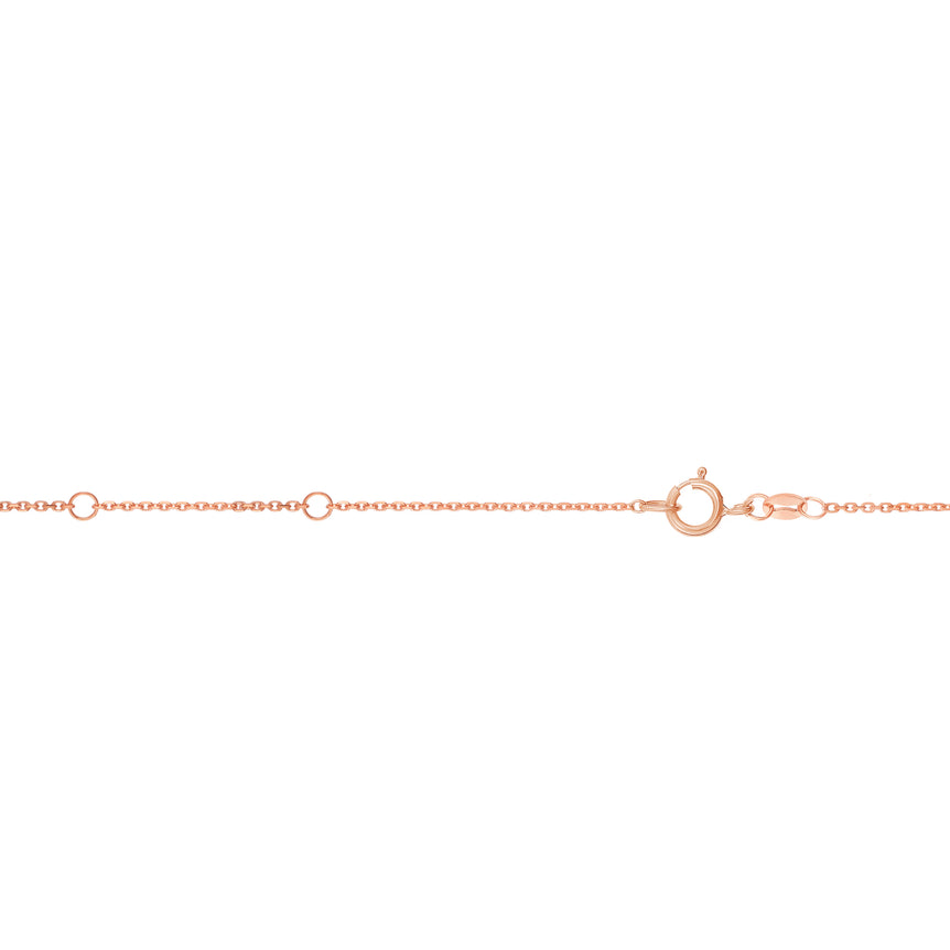 10K .68mm Double Extendable Cable Chai-Rose | Spring Ring