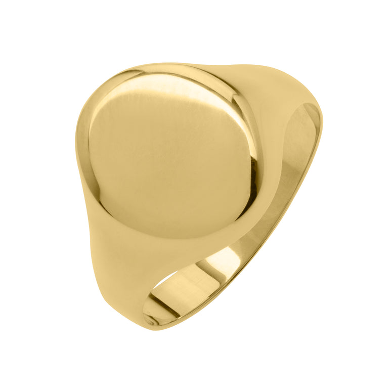 10K Classic Signet Ring-Yellow