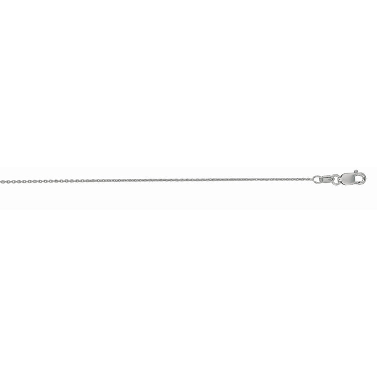 10K Gold 0.97mm Cable Chain-White | Lobster