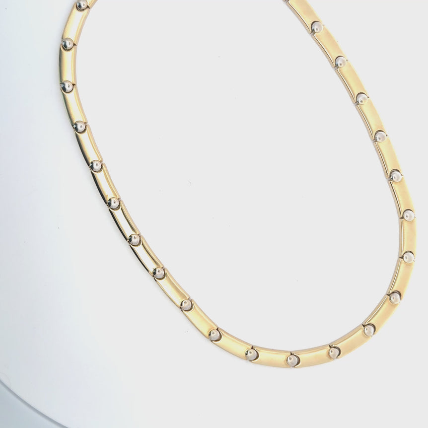 Contemporary Yellow Gold Link Chain Necklace