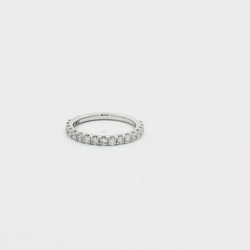 White Gold Eternity Ring with Round Brilliant Diamonds